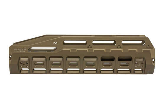 The Strike Industries HAYL Rail Benelli M4 Handguard flat dark earth features a drop in design
